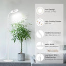 Garpsen Grow Light, Full Spectrum LED Plant Lights with Stand, 3 Color Modes Floor Grow Lamp with Timer 6/12/16H, 5 Dimmable Levels, 67'' Adjustable Height for Indoor Large Plants(White) by GreenHaven Gardens