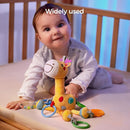 TUMAMA Giraffe Hanging Rattle Toys, Soft Baby Hanging Toys with Wind Chimes, Stroller Car Seat Crib Plush Animal Activity Toys Gift for Newborn Toddlers 0,3,6,9,12,36 Month by TinyTreasures Baby Boutique