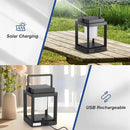 Solar Lantern Outdoor Table Lamp: Portable Hanging LED Lights - Waterproof Decorative Lights for Patio Camping by GreenHaven Gardens