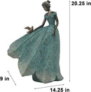 Guichifun Fairy Statue Collection Home Decoration - Leaf Angel Girls Resin Home Decor for Outside or Inside Rustic Garden Outdoor Yard Decorations Figurines Gift 14.25 x 9 x 20.25 Inch by CozyNest Decor