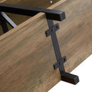 LVB Rustic Console Table, Wood Metal Entryway Table Behind Couch, Industrial Sofa Table with 3 Tier Storage Shelf, Modern Wooden Foyer Hallway Table for Entry Living Room Bedroom, Rustic Oak, 47 Inch by CozyNest Decor