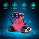 ALLCELE Robot Toys, Rechargeable RC Robots for Kids Boys, Remote Control Toy with Music and LED Eyes, Gift for Children Age 3 Years and Up - Rose Red by TinyTreasures Baby Boutique