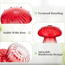 Glasseam Mushroom Plant Propagation Stations: Red Glass Terrarium Jar Set of 5 Cute Planters for Indoor Plants Decorative Propagate Station Unique Christmas Birthday Gifts for Women Home Office Decor by GreenHaven Gardens
