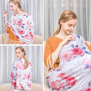 Yoofoss Nursing Cover Breastfeeding Scarf - Baby Car Seat Covers, Infant Stroller Cover, Strechy Carseat Canopy for Boys and Girls (Flower) by TinyTreasures Baby Boutique