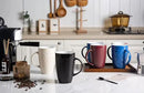 AmorArc Large Coffee Mugs Set of 6, 20oz Ceramic Tall Coffee Mugs Set with Textured Geometric Patterns for Latte/Tea/Beer/Hot Cocoa, Dishwasher & Microwave Safe, Multi by CozyNest Decor