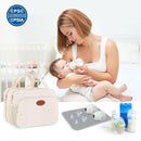 PIIOSER Insulated Baby Bottle Bag with Ice Pack, Breastmilk Cooler Compatible with Wearable Breast Pumps & Accessories - Breastfeeding On The Go for Nursing & Working Moms, Cream by TinyTreasures Baby Boutique