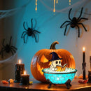 Ghost Bubble Bath Lamp, Halloween Light up Ghost Night Light, LED Flickering Nightlight, Cute Bathtub Spooky Books Nightlight for Halloween Ghost Decor by TinyTreasures Baby Boutique