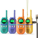 Walkie Talkies for Kids Rechargeable,Toys for Boys and Girls Ages 3-12, 4 Pack Long Range 2-Way Radios, Birthday Gifts,Christmas Stockings, Outdoor Play, Family Games, Hiking Camping Gear by TinyTreasures Baby Boutique