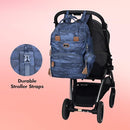Dikaslon Diaper Bag Backpack with Changing Pad, Pacifier Case and Stroller Straps, Large Unisex Baby Bags for Boys Girls, Camo by TinyTreasures Baby Boutique