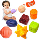 Sensory Balls for Baby, Soft Textured Multi Sensory Toys Montessori Toys for Babies Toddler Ball Toys Gift Set BPA Free Montessori Infant Baby Toys 6 to 12 Months by TinyTreasures Baby Boutique