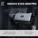 Z GRILLS Wood Pellet Grill Smoker with PID 2.1 Controller, 450°F Max Temperature, 8-in-1 BBQ Grill, 459 Square Inches Cook Area, Meat Probes, Rain Cover (450E PRO) by GreenHaven Gardens