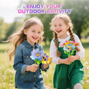 Plunack Flower Bouquets Toys for Kids Age 4-8, Flower Press Kit DIY Flowers Making Craft Kit for 4 5 6 7 Year Old Girls Arts & Crafts Toys Educational Handmade Activity Set, Birthday Gift for Girls 3+ by TinyTreasures Baby Boutique