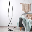 NUÜR Spiral Floor Lamp, 59" Tall Black LED Modern Standing Floor Lamp with Remote Control, Arched Bright Floor Lamps for Living Room Bedroom Office Home (Spiral Floor Lamp) by CozyNest Decor