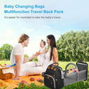 Jeryswet Baby Diaper Bags with Changing Station, Waterproof Large Capacity Diaper Bag Backpack for Moms Dads with USB Charging Port and Stroller Straps, Baby Shower Gifts, Black by TinyTreasures Baby Boutique