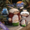 Garden Gnomes Outdoor Funny Welcome Gnomes Outdoor Statue Garden Gnome Figurine for Lawn Patio Yard Decoration Christmas Garden Gifts by GreenHaven Gardens