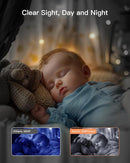 ARENTI Baby Monitor with 2 Cameras, 2K/3MP WiFi 6 Camera and Audio, 5-inch Wireless Screen, Smartphone App, Super Night Vision, Crying Detection, Auto Tracking, Temp&Humidity Sensor (D3 Set) by TinyTreasures Baby Boutique