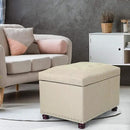 Joveco Storage Ottoman Bench Rectangular Fabric Organization Tufted Footrest for Living Room Bedroom, Upholstered Padded Footstool Coffee Table Seat with Lift Top by CozyNest Decor
