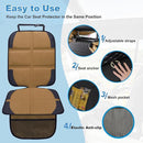 Car Seat Protector for Child Car Seat, 2 Pack Baby Car Seat Covers with Mesh Pockets & Non-Slip Backing 600D Durable Seat Protector by TinyTreasures Baby Boutique