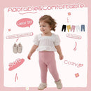 Newborn Toddler Baby Girl Pants Leggings Ribbed Straight Flare Infant Girl Pants Leggings Bell Bottoms 5 Packs by TinyTreasures Baby Boutique