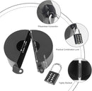 2 Pack Door Knob Lockout Device with Padlock,Temporary Door Handle Lock Cover for Dementia Patients/Child Proof, Outdoor Water Faucet Lock Cover - Black by TinyTreasures Baby Boutique