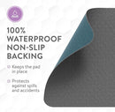 Inspire Underpads | Stain Hiding Gray Reusable Incontinence Bed Pads | Waterproof Mattress Pad | for Adults Babies and Dogs (34 X 52) by TinyTreasures Baby Boutique