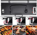 Built In Grill, 29-Inch Oversize Cooking Area Charcoal Grill, Electric rotating grill fork and Height-adjustable Charcoal Trays Outdoor Kitchen,Perfect for Outdoor Patio (Charcoal barbecue grill kit) by GreenHaven Gardens