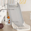 XJD 5 in 1 Toddler Slide, Kids Slide for Toddlers Age 1-3, Outdoor Indoor Playset for Toddlers with Basketball Hoop and Ball, Storage Space and Non-Slip Steps Telescope (Gley) by TinyTreasures Baby Boutique