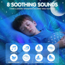 Galaxy Moon Projector, Star Night Light Projector with Bluetooth Connection for Music and Timer and Remote Control for Kids Adults Bedroom Party Bar Decoration (White) by TinyTreasures Baby Boutique