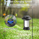 Derynome Solar Lantern Outdoor Lights, 4 Pack Upgraded Flickering Flameless Solar Lights Outdoor Waterproof, Hanging Decorative Lanterns for Yard Patio Path Garden Decor (4) by CozyNest Decor