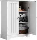 ChooChoo Bathroom Floor Cabinet, Modern Bathroom Storage Cabinet with 2 Doors and Adjustable Shelves, Freestanding Cupboard for Living Room, White by CozyNest Decor