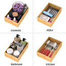 Bamboo Kitchen Drawer Organizer, Wooden Storage Box for Utensil Organizer Silverware Tray Cutlery Holder Flatware Containers - Multi-Use Deep Drawer Dividers Organizer for Bathroom, Jewelry (9"6"2.5") by CozyNest Decor