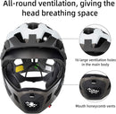ROCKBROS Kids Bike Helmet Adjustable Detachable Full Face Bike Helmet for Children Bicycle, Skateboard, Scooter, Protective Gear by TinyTreasures Baby Boutique
