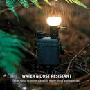 ELECOM NESTOUT Outdoor Camping LED Lantern w/ Mini Tripod, Dimmable USB Powered Soft LED Light, IP44 Water Dust Resistant, 10-350 Lumen, Portable Lamp for NESTOUT Power Bank, Beige (LAMP-1) by GreenHaven Gardens