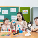 Little World Microscope for Kids, 100x 400x and 1200x Science Kits for Kids Age 5-7 Age 8-12, Microscope Beginner Kit with LED, Learning Resources Toys, Science Experiment STEM Kits, White by TinyTreasures Baby Boutique