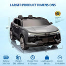 Hetoy 24V 2-Seater SUV Licensed Chevrolet Blazer Ride On Car Toy w/Parent Remote Control, 3 Speeds, Wireless Music, MP3 Player, Electric Car for Kids Ages 3-8, Grey by TinyTreasures Baby Boutique