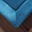 Loartee Coral Velvet Crawling Rug (6'8"x 6'8", Blue) for Toddler Children Play Area Rug Yoga Mat Exercise Pad Carpet by TinyTreasures Baby Boutique