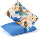 TILLYOU Toddler Pillowcases 13 x 18 Travel Pillow Case 2 Pack, Kids Pillowcases Machine Washable with Envelope Closure, Animal Geometry & Blue by TinyTreasures Baby Boutique