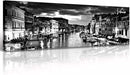 DJSYLIFE Venice Skyline Wall Art Black and White Italy Cityscape Canvas Print Painting Buildings Grand Canal Landscape Pictures Modern Artwork for Man Room Office Living Room Decoration 13.8"x47.3" by CozyNest Decor