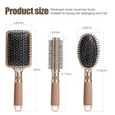 NVTED Hair Brush Set with Detangling Nylon Pins Massage Paddle Brush Cushion Hair Combs Hair Dryer Brush for Women Men Kids Girls (GOLD) by TinyTreasures Baby Boutique