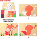 Lovyan 3D EVA Foam Stickers for Toddlers 12PCS Sticky Foam DIY Craft Preschool Art Class Drawing Sticker Puzzle Art Kit for Kids Boys Girls (Animals) by TinyTreasures Baby Boutique