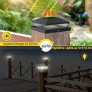 T-SUN 4x4 Solar Post Cap Lights Outdoor Waterproof, Solar Deck Fence Post Cap Lights for Wooden/Vinyl with Warm/Cool White Modes for Porch, Garden,Patio(12 Pack) by GreenHaven Gardens