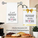 Friendship Kitchen Towel, A Sweet Friendship Refreshes The Soul, Christian Hand Towel Gift for Friend, Inspirational Tea Towel for Bathroom or Kitchen by CozyNest Decor