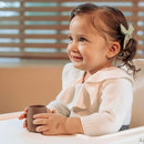 | Teenie Tiny™ Silicone Developmental Baby-Led Weaning Drinking Cups (2 pack) (Mauve and Blue Fusion) by TinyTreasures Baby Boutique