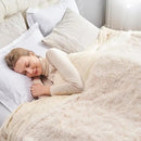 GONAAP Fuzzy Faux Fur Throw Blanket Queen Size Ivory Super Soft Cozy Plush Fuzzy Shaggy Blanket for Couch Sofa Bed (Ivory, Queen(90"x90")) by CozyNest Decor