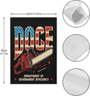 Chainsaws For Bureaucracy D.O.G.E US Flag Garden Flags 12x18 Double Sided Funny Banner for Indoor by GreenHaven Gardens