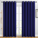 NICETOWN Blackout Curtains Panels for Bedroom - 3 Pass Microfiber Noise Reducing Thermal Insulated Solid Ring Top Blackout Window Drapes (2 Panels, 66 x 84 Inch, Navy Blue) by TinyTreasures Baby Boutique