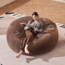 Bean Bag Chair 6Ft, Memory Foam Filled, Large Beanbag Chairs for Adults and Teens, Soft Sofa with Removable Flannel Cover, Round Couch for Living Room Bedroom College Dorm (Coffee, 6FT-67×67"×24") by CozyNest Decor