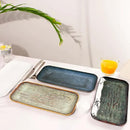 Porcelain Dinner Plates, Serving platters for entertaining, for Fruit, cheese, snack, Bread, cupcake, Salad - Scratch Resistant durable, Microwave, Dishwasher Safe, four colors 4 PCS by CozyNest Decor