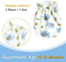 Geyoga 24 Pairs Newborn Baby Boy Girl Mittens 0-6 Months Newborn No Scratch Mittens Soft Elastic Infant Baby Gloves by TinyTreasures Baby Boutique