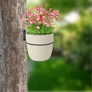 6 Pack 6 Inch Wall Flower Pot Holder Ring Plant Hanger, Metal Planter Hooks Wall Mounted Bracket Heavy Duty for Outdoor Indoor by GreenHaven Gardens